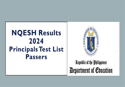 nqesh 2024 result release date philippines|(PDF’s) NQESH Result May 2024 Principal’s Test Results List of Passers.